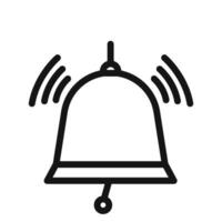 Ringing Bell Icon Ideal for Alerts and Notifications vector