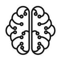 Neural Circuit Icon for Brain Activity Studies vector