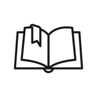 Open Book Icon Perfect for Educational Resources and Libraries vector