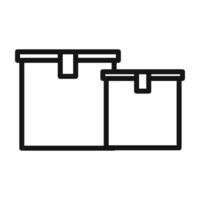 Moving Boxes Icon Ideal for Storage and Relocation vector