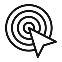 Target Accuracy Icon Perfect for Precision Tools vector