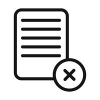 Trash Document Icon Perfect for File Deletion vector