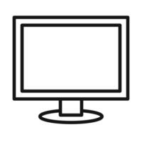 Computer Screen Icon Perfect for Work and Entertainment vector