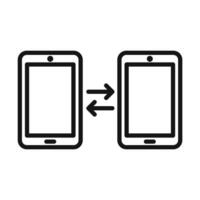 Data Transfer Icon Ideal for Networking and Connectivity vector