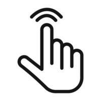 Navigation Cursor Hand Icon Ideal for User Interface Controls vector