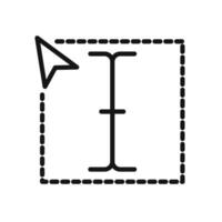 Cursor Text Icon Pack Digital Cursor Illustrations for Computing and Web Design vector