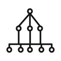 Network Diagram Icon Perfect for IT Solutions vector