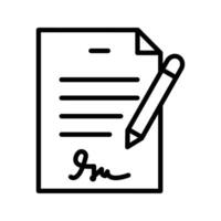 Legal Document Icon Ideal for Contracts and Administrative Use vector