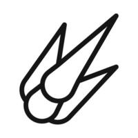 Sparkling Comet Trail Icon for Astronomical Events vector