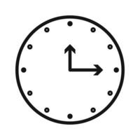 Nine O Clock Icon Ideal for Time Management Tools vector