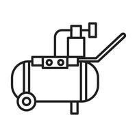 Industrial Air Compressor Icon Perfect for Engineering and Mechanical Tools vector