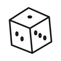 Dice Game Icon for Casino and Gaming Apps vector