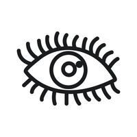 Vision Eye Icon Ideal for Security and Optical Services vector