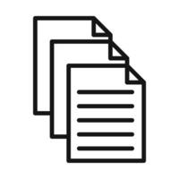 File Management Icon for Digital Documentation and Office Workflow vector