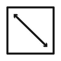 Multi-Directional Expand Arrows Icon for User Interface Optimization vector