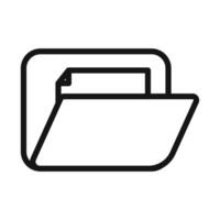 File Management Folder Icon Perfect for Organization and Storage vector