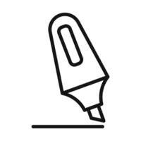 Highlighter Icon Set Bright Color Marker Illustrations for Educational Tools vector