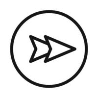 Forward Navigation Icon Ideal for Directional Apps vector