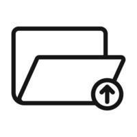 Uploading Folder Icon Perfect for Cloud Uploads vector