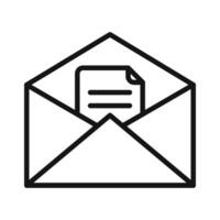 Open Envelope Icon Ideal for Email Communication vector