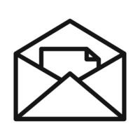 Open Envelope Icon Perfect for Mail and Correspondence vector
