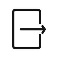 Safe Log Out Icon for Secure Session End vector