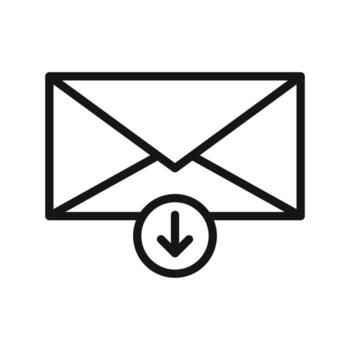 Email Inbox Icon Ideal for Communication Management vector
