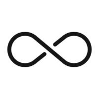 Endless Loop Infinity Icon for Continuous Services vector