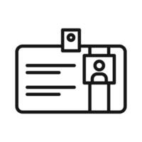 Identification ID Badge Icon Perfect for Security and Access Control vector