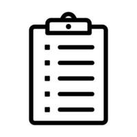 Organized List Icon Ideal for Note-Taking and Information Management vector