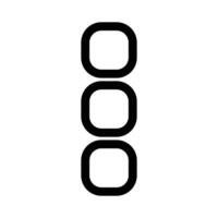 Interface Menu Dots Icon Perfect for Web and App Design vector