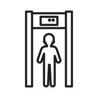 Handheld Metal Detector Icon Ideal for Security and Detection vector