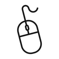 Ergonomic Mouse Icon Perfect for Computer Accessories vector