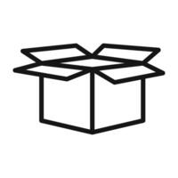 Unboxing Open Box Icon for Delivery Services vector