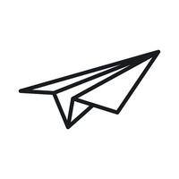 Messaging Paper Plane Icon Ideal for Communication Apps vector