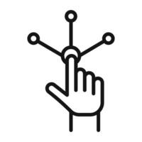 User Interaction Icon Ideal for Digital Interfaces vector