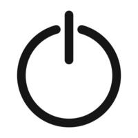 Power Button Icon Perfect for Electronics and Device Control vector
