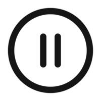 Media Control Pause Icon Ideal for Playback Control vector