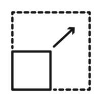 Resize Icon Pack Scaling Tool Illustrations for Design and Technology vector