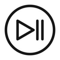 Play Pause Icon Ideal for Media Applications vector