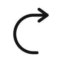 Redo Action Icon Ideal for Editing and Corrections vector