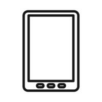 Digital Tablet Icon for E-Reading and Online Learning vector
