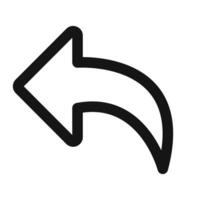 Action Undo Icon Ideal for Reversing Changes and Corrections vector