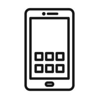 Mobile Device Smartphone Icon Ideal for Technology and Gadgets vector