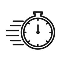 Time Fast Icon for Speed Optimization Tools vector