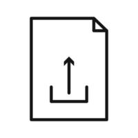 Upload Arrow Icon Perfect for File Sharing and Digital Media vector