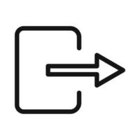 Sign Out Icon Ideal for Logging Out and Exiting Systems vector