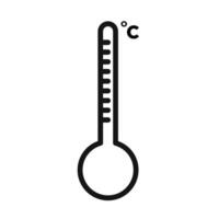 Thermometer Icon Ideal for Weather Forecasting vector