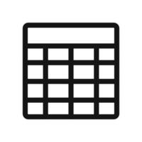 Table Layout Icon Set Data Organization Illustrations for Professional Use vector