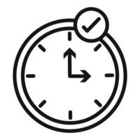 Time Check Icon for Daily Planning vector